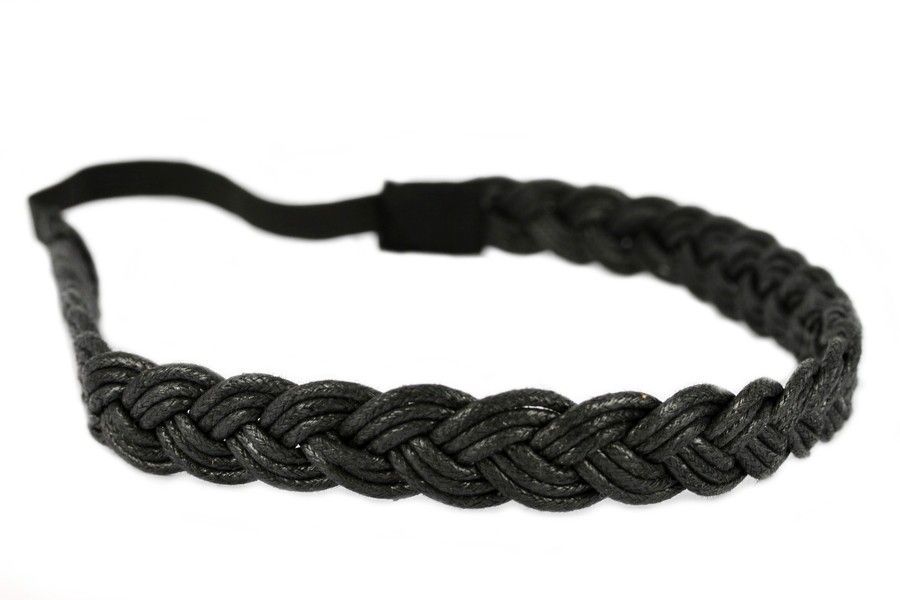 Bandeau tresse noir