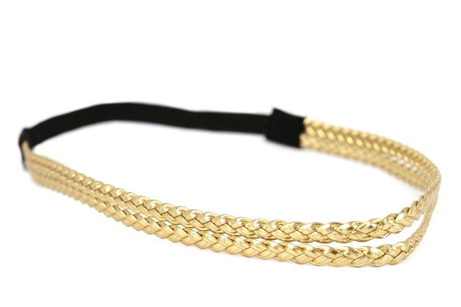 Tresse cheveux or