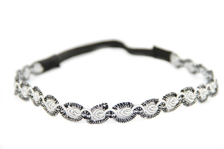 Bandeau cheveux blanc pas cher. Headband Maharani