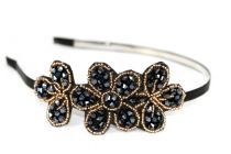 Serre tête fleur de strass