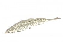 Barrette feuille d'argent
