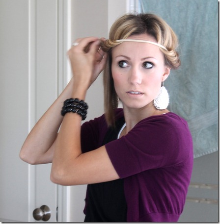 coiffure headband carre plongeant