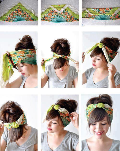 comment se coiffer avec un foulard