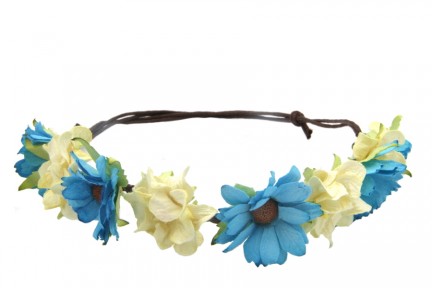 Couronne de fleurs hippie