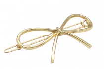 Barrette cheveux noeud d'or