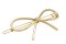 Grand barrette cheveux noeud doré en métal or Grand barrette cheveux noeud doré en métal or