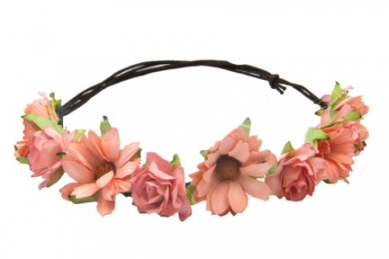 Couronne de fleurs cheveux pour fille