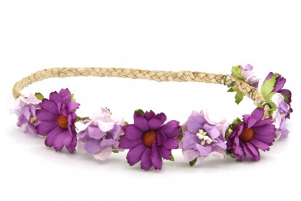 Couronne de fleurs Vintage