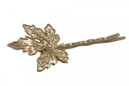 Barrette cheveux métallique doré