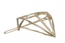 Clip cheveux Diamant or
