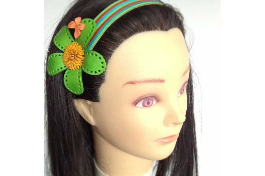 Bandeau cheveux fleuri avec grosse fleur pour mariage