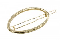 Barrette cheveux Ovale d'or