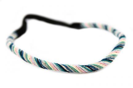 Headband torsade Bleu