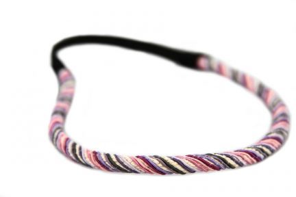 Headband torsade Rose