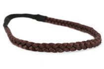Headband tresse cheveux marron
