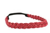 Bandeau tresse rose