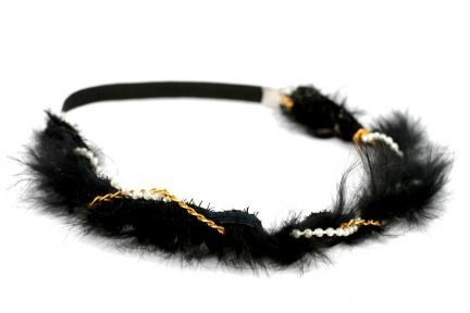 Headband bijou plumes