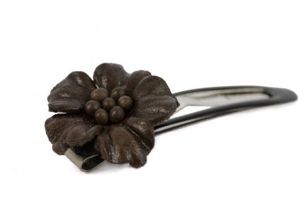 Clip cheveux chocolat