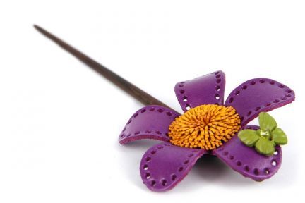 Accessoires cheveux violet pour coiffure