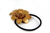 Elastique cheveux Or