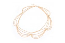 Headband  princesse d'orient bandeau doré pour cheveux