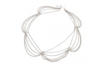 Headband reine de Saba Bandeau chaîne cheveux en métal argent
