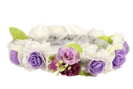 Couronne de fleurs artificielles bohème Couronne de fleurs artificielles bohème