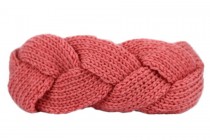 Turban torsadé rose