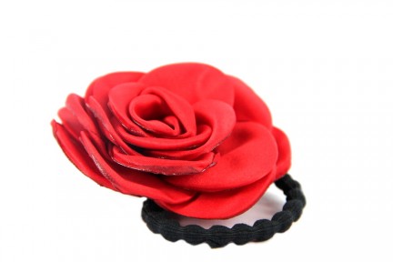 Elastique cheveux avec fleurs Elastique cheveux avec fleurs