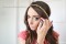 Headband fleurs d'or