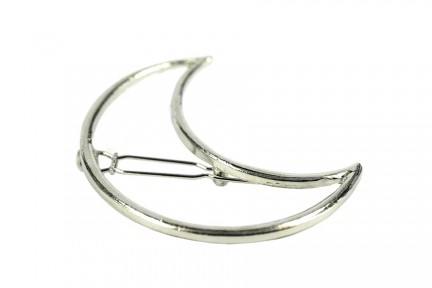 Longue barrette cheveux argent