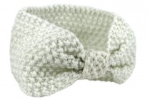 Bandeau en tricot blanc