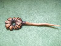 Pic chignon pour cheveux en bois