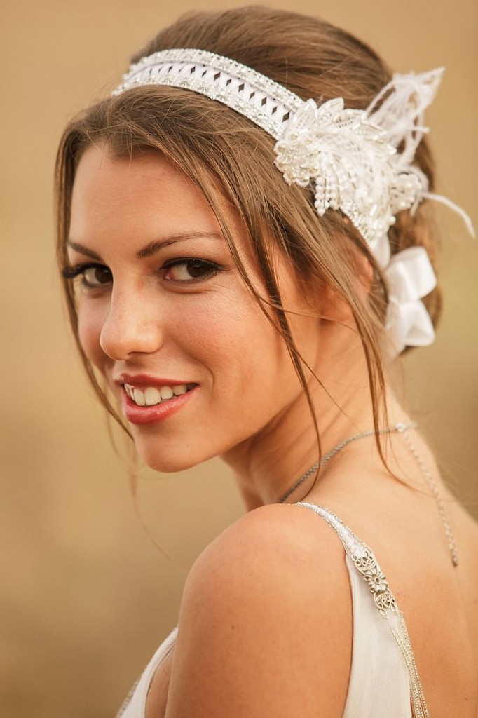 coiffure de mariage avec headband