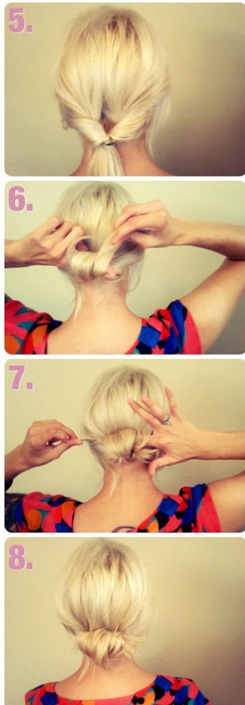 comment faire chignon bas