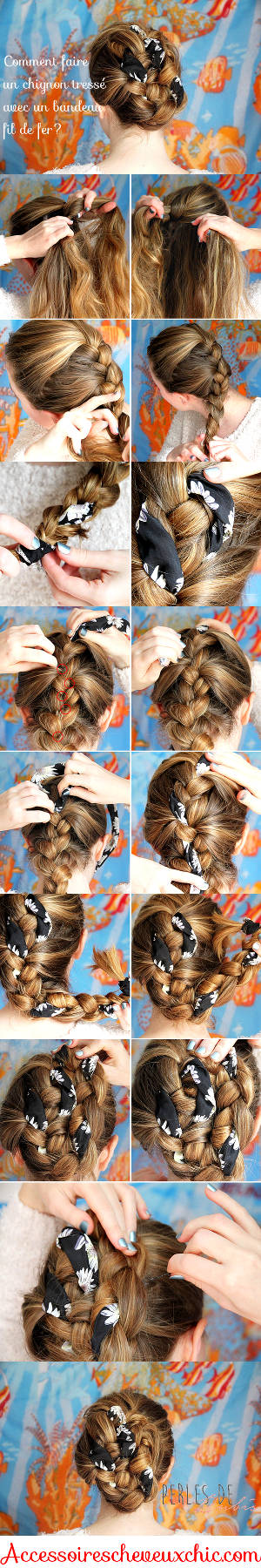 chignon tressé