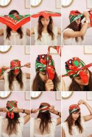 Foulard bohème hippie chic