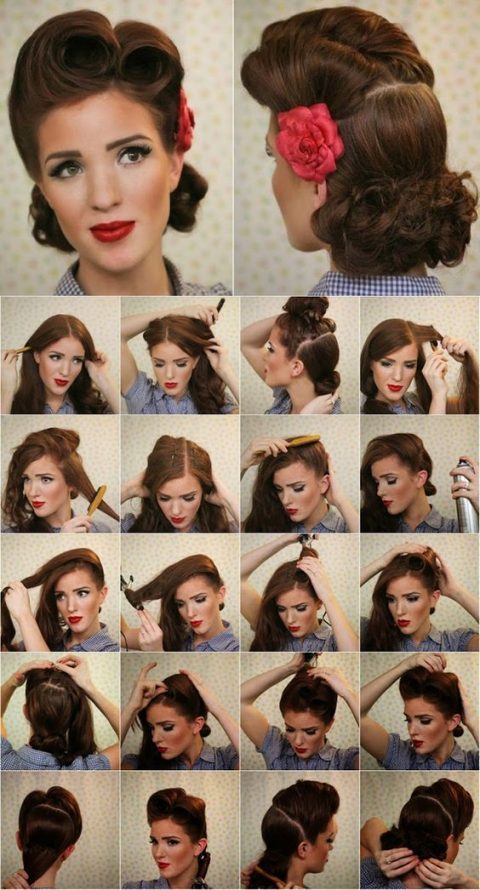Coiffure Pin Up Cheveux Court
