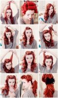 Coiffure pin up – cheveux courts longs