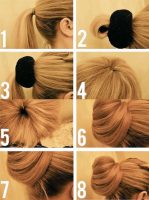 Comment faire chignon avec donut  ?