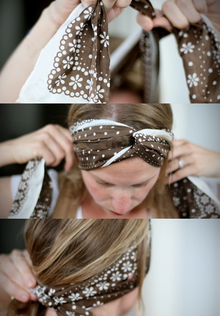 faire headband avec foulard