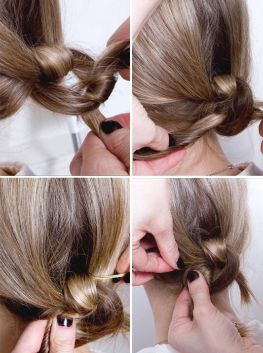 utiliser epingle chignon