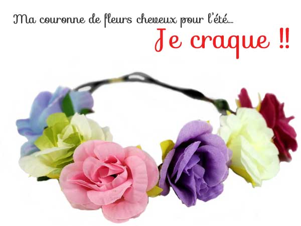 Couronne fleurs artificielles