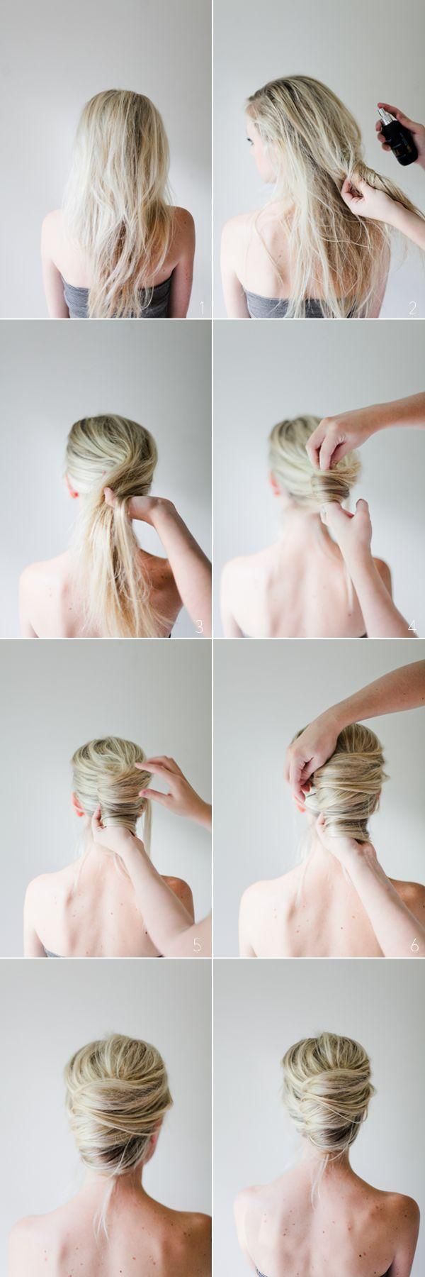 tuto chignon banane facile