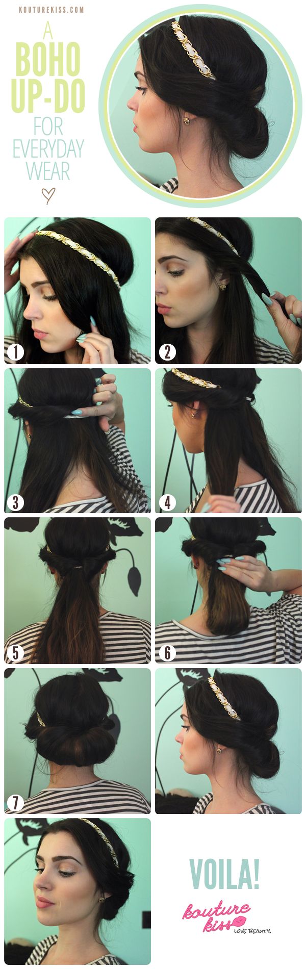 tuto coiffure boheme chic