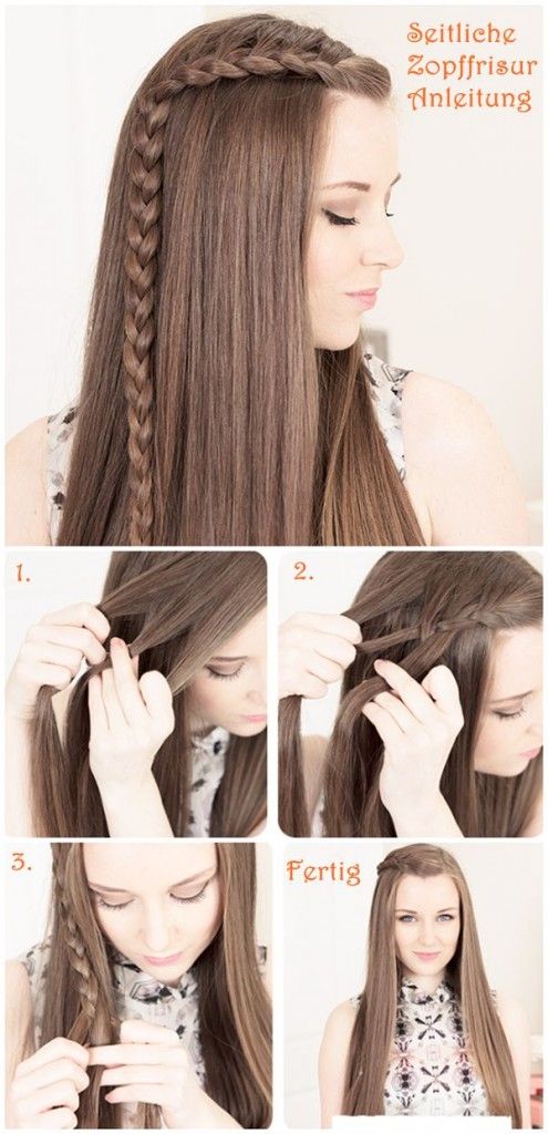 tuto coiffure tresse sur le cote