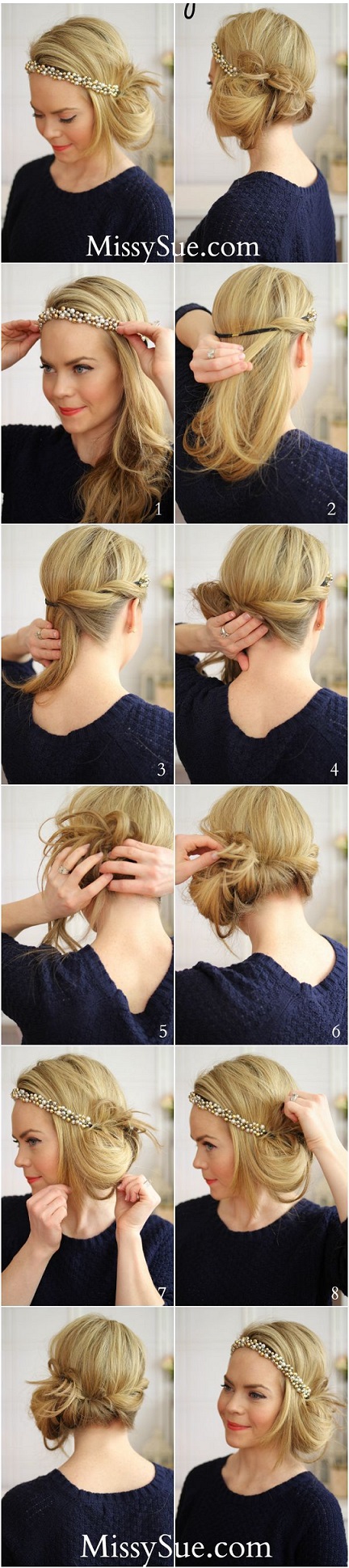 comment faire chignon annees 20