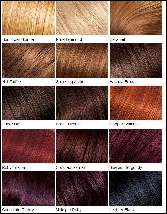 differents types couleurs cheveux