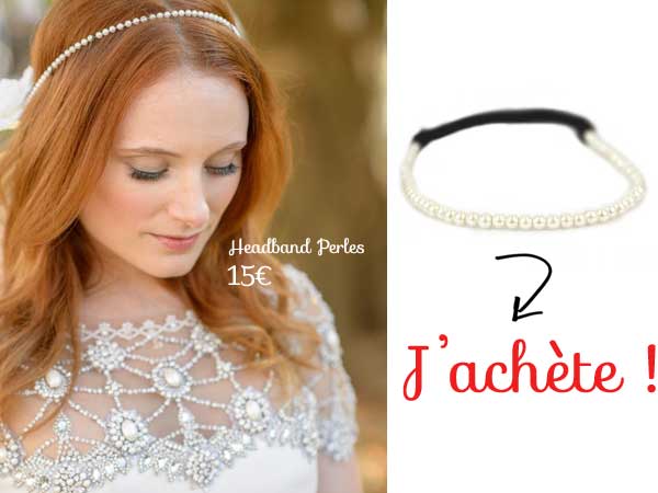 accessoires cheveux avec perles