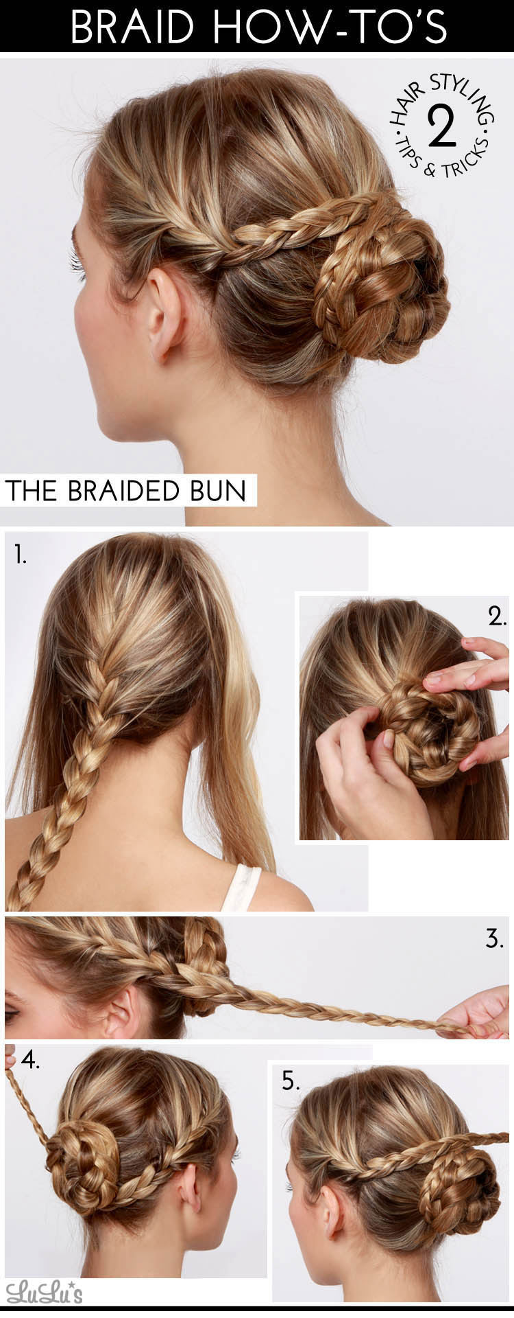 tuto coiffure tresse chignon